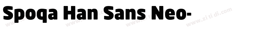 Spoqa Han Sans Neo字体转换